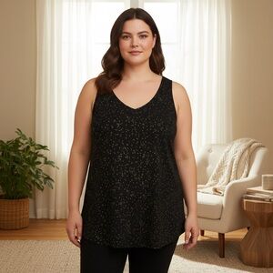 Penningtons pattern sleeveless blouse Size 4X